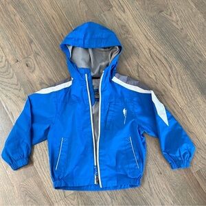 Kids Blue Hooded Jacket 5/6 great condition